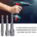 3 PCS 1/4", 3/8", 1/2" Drive, Socket Adapter for Drill, 3/8 to 1/2 Socket Adapter, 3/8 to 1/4 Socket Adapter, Adaptation to High Torque Impact Wrenches. 