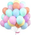 Macaron Balloons Pack of 80 Baby Colors Light Milky Colors 80 Balloons Pack For Birthday - Anniversary Decoration Pastal Color Balloons. 
