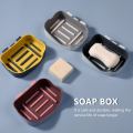 Double Layers Soap Holder Wall Mount  Soap Dish Stick-on Soap Saver With Drain. 