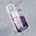 Hontinga for Samsung Galaxy S21 FE 5G Back Cover Sunrise Mountain Crystal Case Camera Protection Transparent TPU Soft Phone Cases. 
