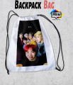 Bts Selife Group Photo Selca Drawstring bag. 