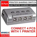 SpeedX Usb Printer Auto Sharing Switch 4 Port (For Printer Sharing). 