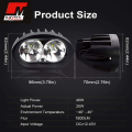 Oval Cree Led 20W Motorcycle Additional LED Lights, 20 W Round LED Front Headlights Anti-Fog 12 V 24 V Motorcycle LED Spotlight 1800 LM Additional Headlights Universal Fitment Special Edition Product Fits Ybr 125cc, Honda CG125cc, Honda CD 70cc ETC. 