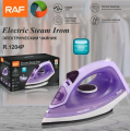 Continuous Steam Iron Scarlet/ Silver Crest/  RAF R.1204/1106/1201/1248/1262/1153/1210/1211 Electric Steam Iron full  size Non Stick Plate 1200-2400 Watts High Quality Cord/Cordless Steam Burst Irons. 