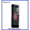 2Pcs  Tempered Glass Protector For Iphone 5 5s. 