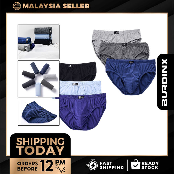Cotton Men Underwear Briefs Spender Seluar Dalam Lelaki (1 pcs)