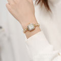 Qingwen  Small Square Watch Girls Quartz Watch Refined Grace Women's Bracelet Watch Early High School Student Watches. 