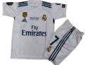 ronaldo real madrid l foot ball kit  for kid white. 