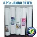 Jumbo Filter 20 inch Pack of 5 Jumbo Filter PPF Sediment Filter Cartridge Heavy Weight. 