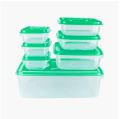 "IKEA Style High-Quality Thumb Lock Food Containers - 7PCS Set, Precious Stackable Plastic Storage Boxes". 