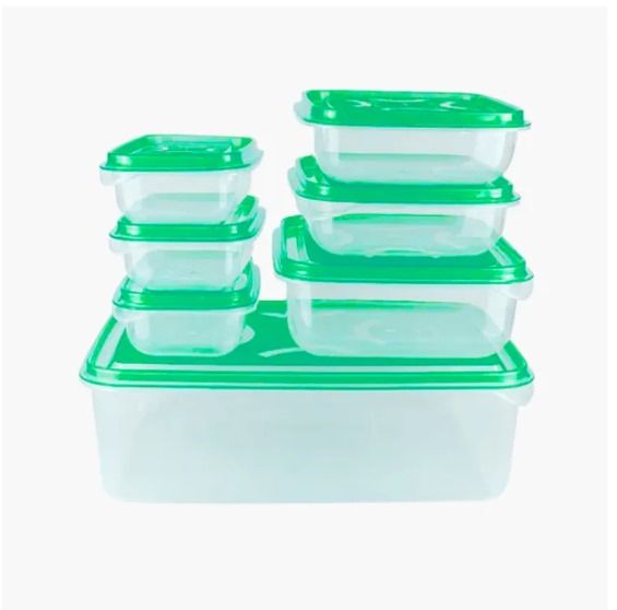 "IKEA%20Style%20High-Quality%20Thumb%20Lock%20Food%20Containers%20-%207PCS%20Set,%20Precious%20Stackable%20Plastic%20Storage%20Boxes"%20-%20Image%203