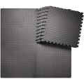 4 Pieces - High Quality Gym Floor Mat - Black  4 scare ft ( 2 x 2 Size ). 