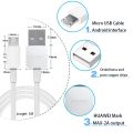 Original Huawei Micro USB Cable 2A Fast Charger Quick Charging Honor Play Data Cable Wall Adapter Charge Cable 1M Length. 