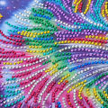 Migeet DIY 5D Diamond Painting Kits DIY Drill Diamond Painting Needlework Crystal Painting Rhinestone Cross Stitch Mosaic Paintings Arts Craft for Home Wall Decor Gift 25*25cm. 