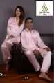 Couple Nightwear Satin Nighty Suits Unisex, Free Size, Luxurious Fabric, Comfortable, Ready to Wear Loungewear Set. 