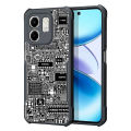 For Infinix Hot 50i / Infinix Smart 9 Case Hard [Camouflage Bull] Shockproof Slim Crystal Clear Cover Funda Thin Casing. 