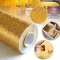 Self Adhesive Aluminium Foil Sticker Sheet Roll Silver / Golden - Oil Proof, for kitchen stove, for wall, for burner, Golden, silver, foil sticker sheet roll, self adhesive Marble Sheet. 
