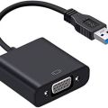 USB 3.0 to VGA Adapter, USB to VGA Multi-Display Video Adapter Converter External Video Graphic Card Multi Monitor Display Compatible with Windows 10/8.1/8/7/XP. 