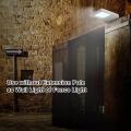 【Best  Discounts】30W 500LM 24LED Solar Wall Light PIR Motion Outdoor Garden Walkway Security Lamp. 