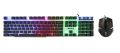 Cool Backlit Keyboard and Mouse Combo Kit Ergonomic Keyboard Color Backlight for Computer PC Laptop Wired 104 Keys Keyboard & Mouse Set Rainbow-Color Backlight. 