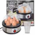 Electric Egg Boiler Steamer Multifunctional 7 Eggs Capacity Breakfast Egg Cooker, Poacher Corn Milk Heating Steamed Kitchen Cooking Machine Includes Poaching Trays, Automatic Shut-Off Function Featured For Hard Boiled Eggs Steamed Vegetables, Kitchen Cook. 