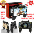 Mobile Phone Game Gaming Controller - Aim Controllers for PUBG Gamers W10 / W11+ Model Controller - Gamepad Joystick IOS Android with L1 R1 Built in Shooter Trigger. 