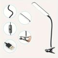 1pc Flexible LED Desk Lamp - Swing Arm Table Light with Clamp, Eye-Caring Gooseneck Task Light, USB Power Cord with Switch, Adjustable Brightness, Energy-Efficient, Space-Saving Design for Home Office - Eid Al-Adha Mubarak Gift Idea. 