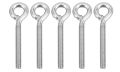Keebgyy 5 Pieces M10 Stainless Steel Eye Bolt Threaded Eyelets Welded Closed Screw Rod Eye Bolts Long Marine Grade Stainless Steel Shoulder Eyelet uk import E C587. 