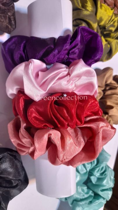 Pack%20of%2010%20Scrunchie's%20In%20Random%20Color's%20-%20Image%202