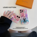 Fashion luxury LV butterfly with stand, easy to carry Case for IPhone16 Pro max 15 Pro14 13 12 11 XS max XR X girl style 8 plus 7plus soft cover. 