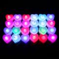24 Pieces Heart Shape LED Candles - Wedding Valentine's Day Colorful Mini Electronic Candle Heart Shape Flashlight Safety Simulation Smokeless Night Light Led. 