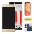 Screen Replacement 5.2'' LCD Fit for Huawei P9 LCD EVA-L09 L19 L29 LCD Display with Touch Screen Digitizer Assembly Replacment with Frame (Color : Gold No Frame). 