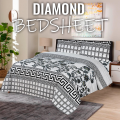 Diamond King Size Bed Sheet 3 Piece Washable Bedsheet Of Best Quality.. 