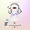 Bluetooth Speaker Bulb Smart LED Bulb RGB Light Bulb with Remote Control Wireless Disco Dimmable Lights Music Bulb. 