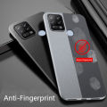 Tokifu For Tecno Pova Back Cover Matte Simple Solid Color Soft Silicone TPU Case +Lanyard. 