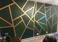 wall decor brass look pvc strip / pvc golden strip / golden patti for wall / golden mirror strips. 