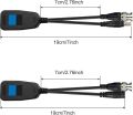 BNC Video Power Balun Transceiver Coax to CAT5e/CAT6 RJ45 Connector for CCTV Surveillance Systems 2-Wire Video & Power Transmission 1 Pairs CCTV Coax BNC Video Power Balun Transceiver to CAT5e CCTV Coax BNC Video Power Balun Transceiver to CAT5e 6 RJ45. 