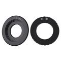 1Pcs Camera C Mount Lens Cctv Lens for Pentax Q Q7 Q10 Q-S1 & 1Pcs Black C Mount Lens for Micro-4/3 Adapter E-P1 E-P2 E-P3 G1 Gf1 Gh1 G2 Gf2 Gh2 G3 Gf3 C-M4/3. 