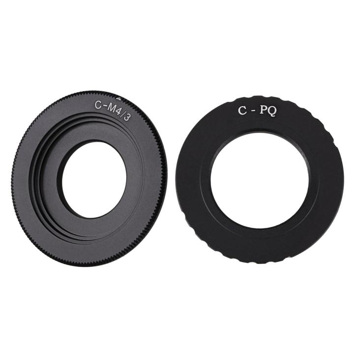 1Pcs Camera C Mount Lens Cctv Lens for Pentax Q Q7 Q10 Q-S1 & 1Pcs Black C Mount Lens for Micro-4/3 Adapter E-P1 E-P2 E-P3 G1 Gf1 Gh1 G2 Gf2 Gh2 G3 Gf3 C-M4/3