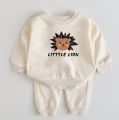 Little lion kids sweatshirt and pants. 