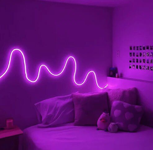 Glowing Neon Strip Lights (All Colors)  Neon lights  Neon lights for room  neon lights for room name  light  lights for decoration   lights for room decoration  Wall Decoration items  Wall Decoration items for home  Neon light  Neon Walls