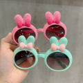 Fashion photography glasses Rabbit ears sunglasses Stylish INS eyeglasses New Bow sunglasses Korean style Cute Kids sunglasses for Outdoor activities Summer vacation Beachwear Fashion show Photo. 