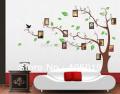 DIY transparent PVC wall stickers AY803a brown tree photo series of three generations of wall stickers wall stickers. 