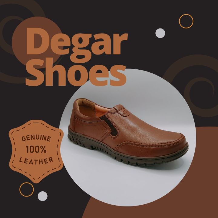 Strobel Handmade Pure Leather Brown Degar Shoes