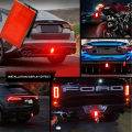 12V F1 Style 15 LED Rear 3rd Third Strobe Flashing Universal Careisure time Lights Tail Brake Stop Light Signal Lamp Car Tuning Accessories. 