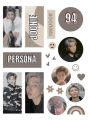 BTS Cute Aesthetic Stickers _ Uncut sheet for BTS Fans. 