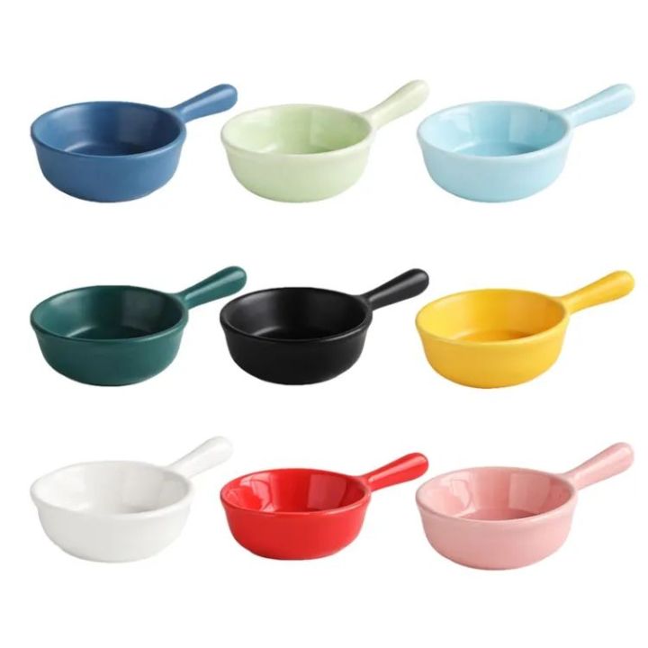 Ceramic%20Sauce%20Dishes%20Colorful%20Mini%20Bowl%20Set%20Ketchup%20Side%20Dish%20Tableware%20Condiment%20Relish%20Plate%20Seasoning%20Soy%20Sauce%20Dishes%20Stackable%20Ramekins%20with%20Grip%20Handle%20-%20Image%204
