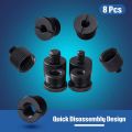 8Pcs Mic Stand Thread Adapter Set,5/8 Female to 3/8 Male and 3/8 Female to 5/8 Male Screw Adapter Thread. 