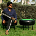 Stool, Ottoman, Seat Made With Tyre / Ottoman / Tyre Seat. 