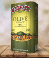 Borges Olive Pomace Oil Pomace Olive Oil 4liter 4000ml  Food Grade Natural Olives Oil for Cooking  Pizza Black Small Treatment Oil Tin  Imported 100% Pure. 